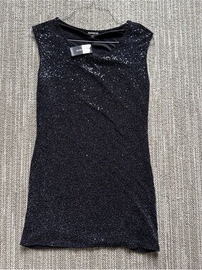 Express Black Sparkly Dress